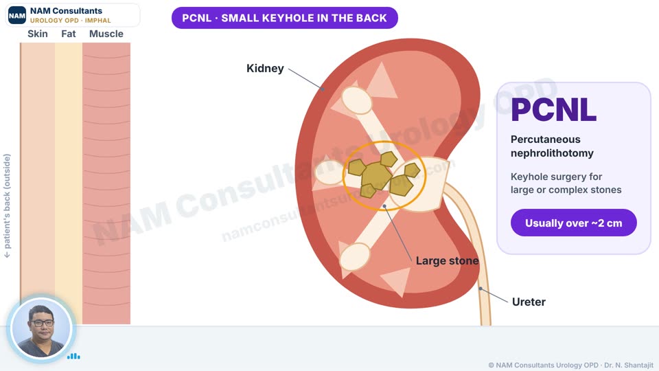 PCNL keyhole kidney stone surgery explained